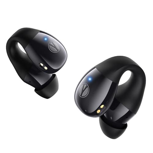 YUMONDEAR Open Ear Earbuds, Clip On Earbuds Wireless with 44H Playtime & Charging Case, Bluetooth 5.4, IP54 Waterproof, Lightweight for Running, Workout, Sports