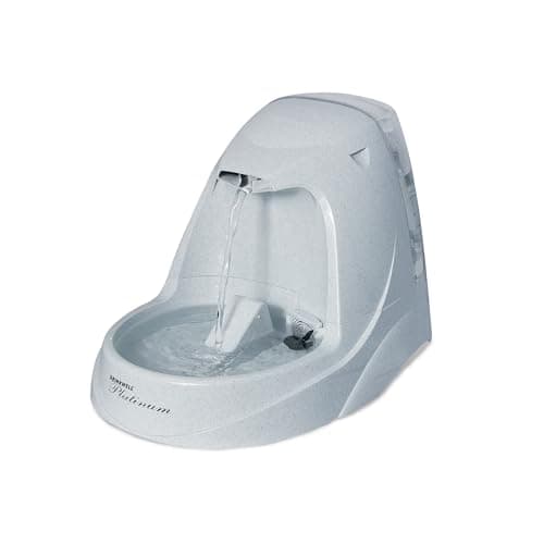 PetSafe Drinkwell Platinum Pet Fountain - Supports Healthy Hydration - Encourages Drinking - Carbon Filter Removes Odors - Adjustable Stream - BPA-Free - Large Water Capacity - Easy to Clean - 168 oz