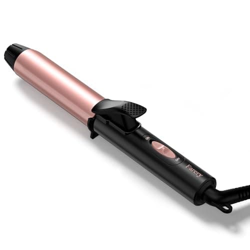 FARERY Mini Curling Iron 1 Inch, 100-240V Dual Voltage for Travel, Ceramic Curling Iron Travel Size with Keratin & Argan Oil Infused, Mini Hair Curler with Storage Bag, Rose-Gold 8