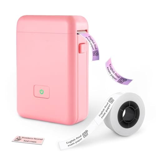 vretti Label Maker Machine with Tape, HP2 Portable Bluetooth Label Printer for Storage, Shipping, Barcode, Office, Home, Organizing Mini Sticker Label Maker with Multiple Templates