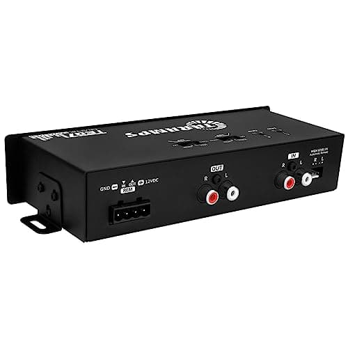 Taramp's TEQ 7 Stereo 7-Band Graphic Equalizer RCA Input 2 Channels HPF and LPF Filters Mute Function Car Audio Mixer Equalizer EQ, Best Control for Car, Boat, Motorcycle - TEQ7 Red 5