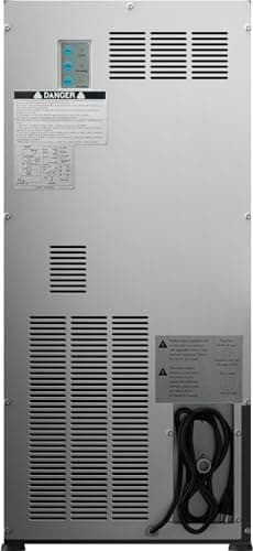 EdgeStar IB450BL 50 Lb. 15 Inch Wide Undercounter Clear Ice Maker - Black Stainless Steel 5