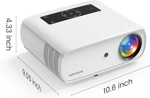 Native 1080P Projector Full HD, 15000Lux Brightness with 150000 Hours LED Lamp Life, Supports 4K & 350" Display, Home Outdoor Projector for Smartphone/PC/Laptop/PS4/TV Stick/EXCEL/PPT 8