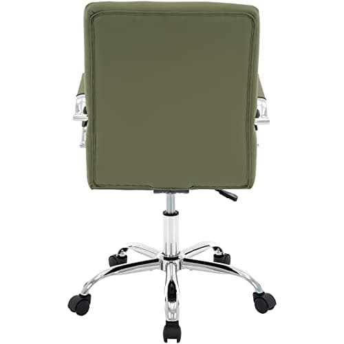 MFD LIVING High Back Desk Chair, Modern PU Leather Home Office Task Chair with Arms, Adjustable Swivel Computer Executive Chair with Wheels (Olive Green) 8