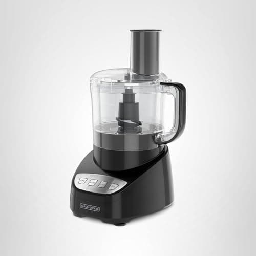 BLACK+DECKER 8-Cup Food Processor, Easy Assembly, Stainless Steel S-Blade, Shred, Slice, Chop, Puree, 450W Motor 10