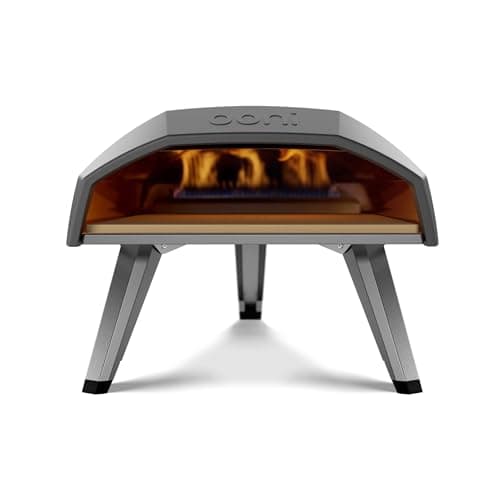 Ooni Koda 12 Gas Pizza Oven – 12" Gas Powered Outdoor Oven with 28 mBar Regulator and Gas Hose, Gas powered Portable Pizza Oven - Foundry Black