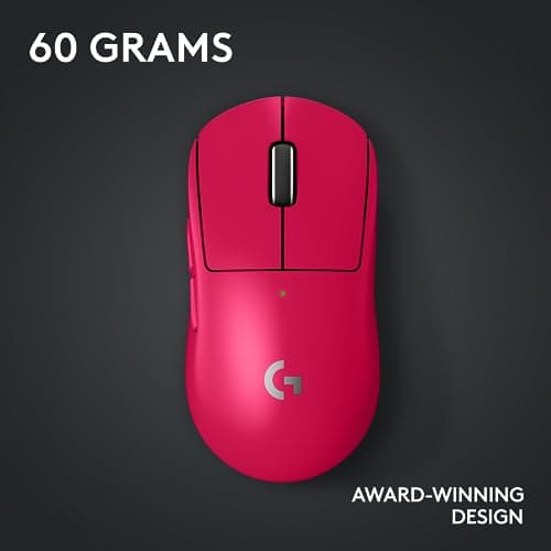 Logitech G PRO X Superlight 2 Lightspeed Wireless Gaming Mouse, Lightweight, LIGHTFORCE Hybrid Switches, Hero 2 Sensor, 32,000 DPI, 5 Programmable Buttons, USB-C Charging, PC & Mac - Magenta 8
