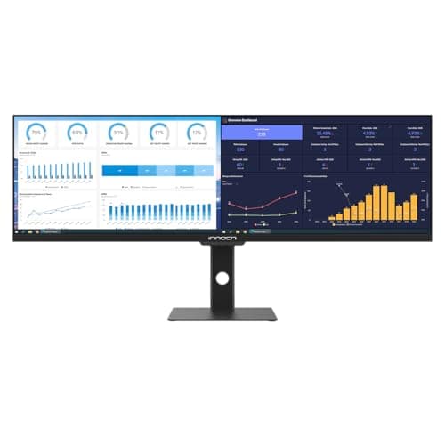 INNOCN Ultrawide Monitor 43.8" WFHD 3840 x 1080p 120Hz 32:9 IPS Computer Split Screen 96% DCI-P3 HDR400 FreeSync Premium USB Type-C HDMI Height Adjustable Mountable - 44C1G
