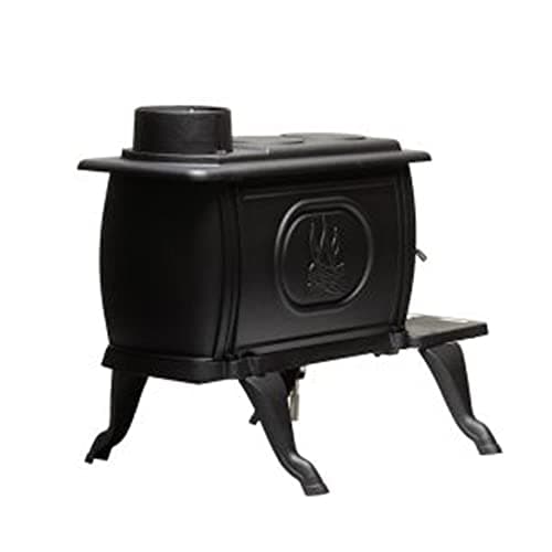 US Stove Company Cast Iron Wood Stove with Cool Touch Safety Handle, Heats up to 54,000 BTUs 7