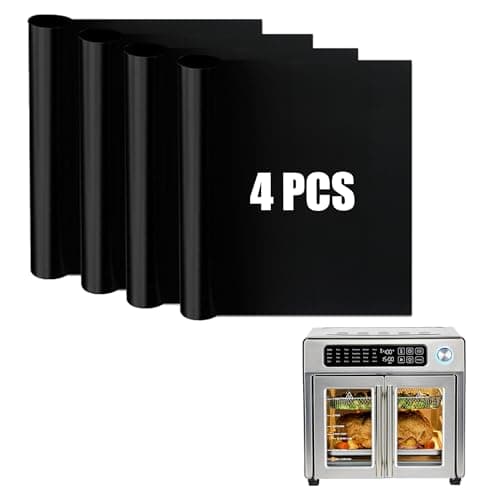 SIUDANGKA Air Fryer Liners Compatible with Emeril Lagasse 26 QT Extra Large Air Fryer, 4 PCS Air Fryer Oven Liners Reusable for Emeril Lagasse Accessories