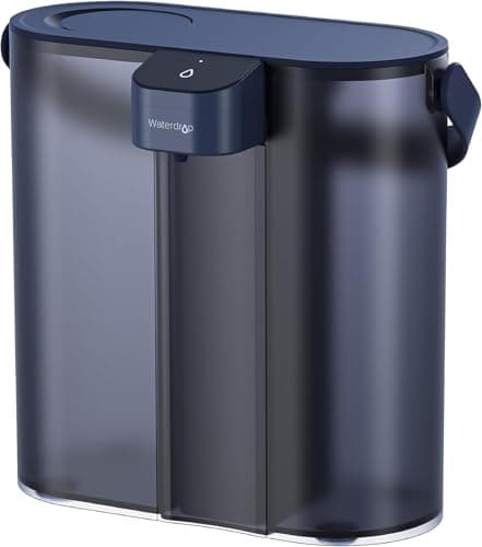 Waterdrop Compact Electric Water Filter Pitcher, 200-Gallon Rechargeable Instant Powerful Dispenser, NSF/ANSI 42&53&401, Reduce PFOA/PFOS, Lead, Chlorine, 14-Cup, Blue, with 1 Filter, NOT Reduce TDS