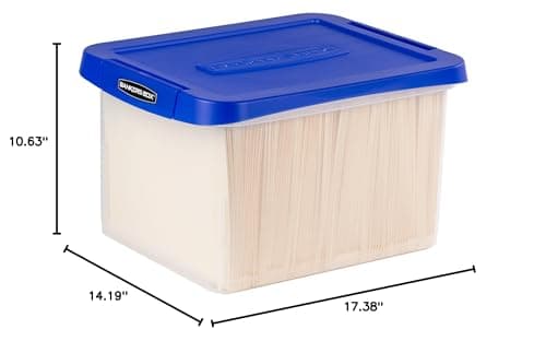 Bankers Box Heavy Duty Plastic File Box with Hanging Rails, Letter/Legal, 1 Pack (0086205) 8