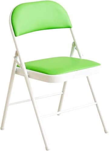Barkolau Folding Chair, Modern Style, Foldable, Green Leather