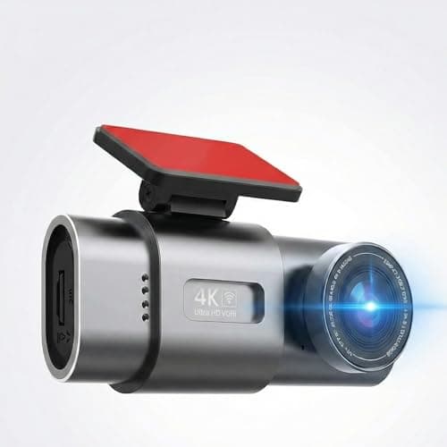 Dashnox eCam 2-in-1 Dual Dash Cam with IR Night Vision & Car Plug - Full HD 4K UHD Front & Rear, Video Loop, Easy Installation, up to 128GB SD Card (not Included)