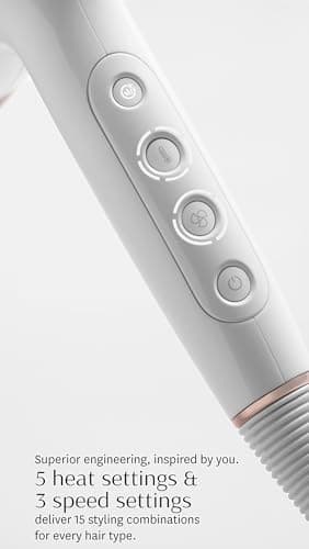 T3 Women's AireLuxe Hair Dryer, White/Rose Gold, One Size 6