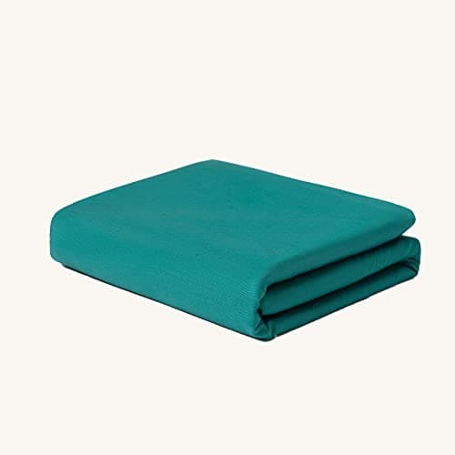 Aimon Weighted Blanket Cover (48"x72",Green,Twin Size,Side Zipper) 100% Cotton Weighted Blanket Cover, for Weighted Blanket with 8 Ties