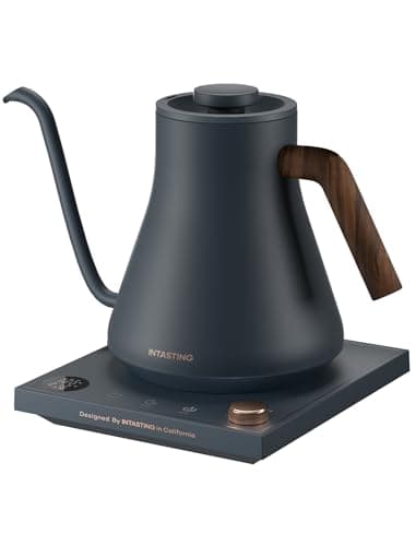 Electric Kettles, Gooseneck Electric Kettle, ±1℉ Temperature Control, Stainless Steel Inner, Quick Heating, for Pour Over Coffee, Brew Tea, Boil Hot Water, 0.9L Navy Blue