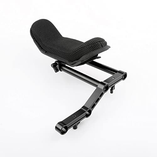 NICEYRIG 15mm Shoulder Pad Kit with Rail Raiser /15mm Rods 6 Inch for Shoulder Rig System Video Camera DSLR Camcorders 7