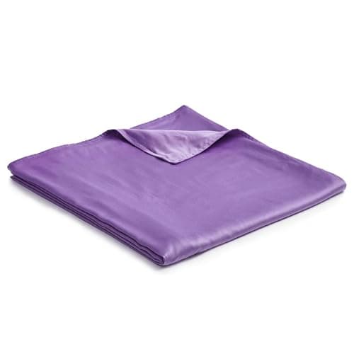YnM Exclusive Cooling Duvet Cover for Weighted Blankets with 16 Strings (Lavender, 48"x72")