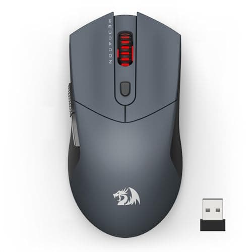 Redragon Wireless Gaming Mouse, Ultra-Light 26K DPI Gaming Mouse Tri-Mode Bluetooth Mouse Ergonomic Natural Grip Build, Full Programmable Buttons, Software Supports DIY Keybinds