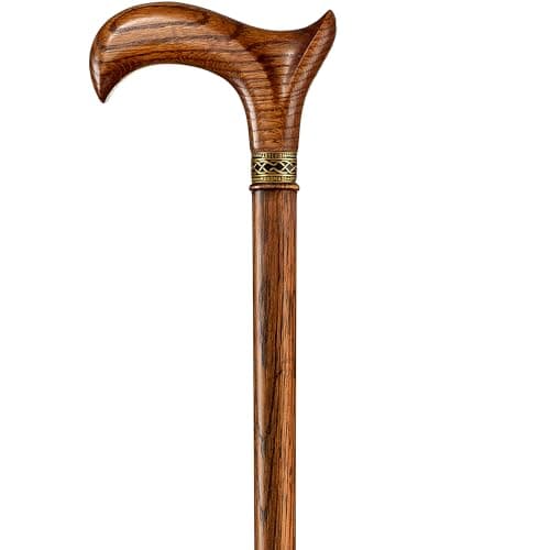 Asterom Walking Cane - Ergonomic Wooden, Cane for Women & Men - Walking Sticks for Seniors, Unique, Wood (Caramel, 36 Inches) 7