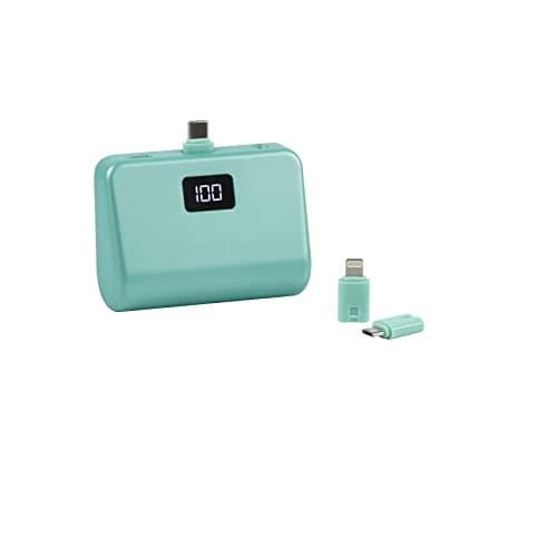 Limitless TotalBoost Mini 4,000mAh Universal Power Bank with Interchangeable Adapters (Eggshell Blue Metallic)