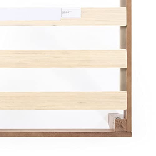 Mellow Naturalista Classic - 12 Inch Solid Wood Platform Bed with Wooden Slats, No Box Spring Needed, Easy Assembly, Full, Natural Pine 6