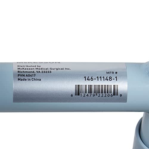 McKesson Folding Commode Chair with 7.5 qt Bucket, 350 lbs Weight Capacity, 13 1/2 in Seat Width, Adjustable Height, 1 Count 10