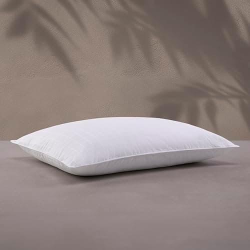 Sobel Westex: Sobella Lite Thin, Low Loft, Slim Bed Pillow for Sleeping | Side Sleeper for Adults | 300TC 100% Cotton Case | Soft, Machine Washable, Hotel Quality Pillows (Queen Slim)