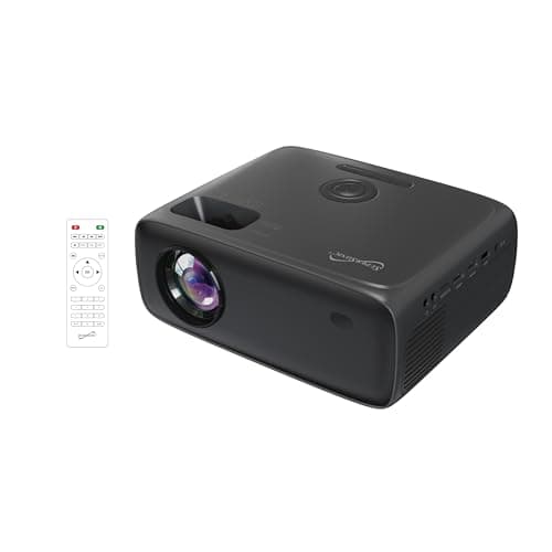 Supersonic SC-282P Full HD 1080P LED Projector with Bluetooth, 7800 Lumens, LED 4" LCD, 40–150" Display, HDMI/USB/SD/AV Inputs, 20,000Hr Lamp, Built-in Speaker, Keystone Adjust