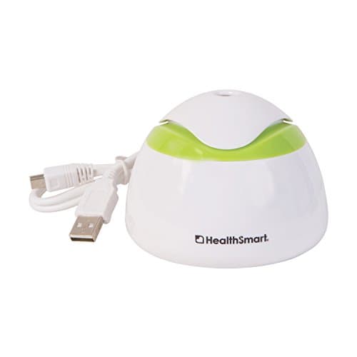 HealthSmart Travel Mate Personal Ultrasonic Small Personal Cool Air Mist USB Compact Travel Humidifier, Relief for Dry Skin, Compact and Personal, Quiet, Filter Free, FSA Eligible Humidifier, White 8