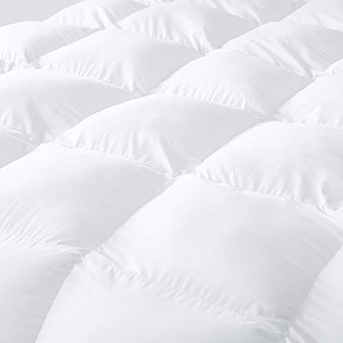 Luxurious 800 Thread Count Hungarian Goose Down Comforter Duvet Insert - King/Cal King Size, 75 oz. Fill Weight, Premium Baffle Box, 100% Egyptian Cotton Cover (White) 7
