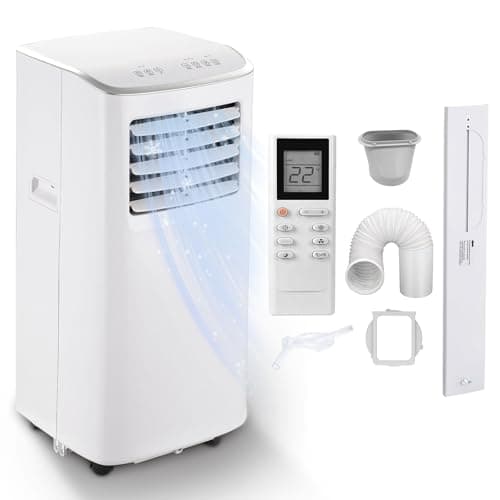 8500 BTU Portable Air Conditioners Cool Up to 360 Sq.Ft,3-in-1 AC Unit with Remote Control/LED Display/Installation Kits & Screwdriver/24Hrs Timer for Home/Office,White