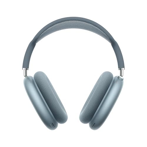 Apple AirPods Max Wireless Over-Ear Headphones, Pro-Level Active Noise Cancellation, Transparency Mode, Personalized Spatial Audio, USB-C Charging, Bluetooth Headphones for iPhone - Blue
