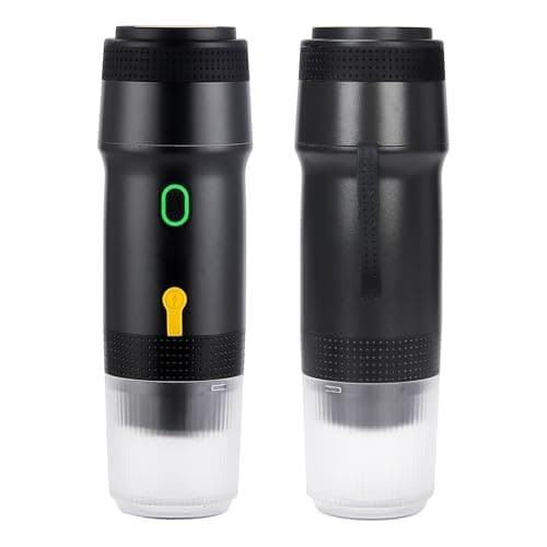 obecilc Portable Espresso Maker, 20 Bar Mini Travel Coffee Maker with USB,3-In-1 Camping Coffee Maker Self-Heating, Compatible with Ground Coffee & Capsule for Hiking,Office,RV 8