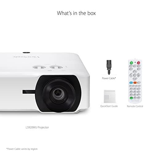 ViewSonic LS920WU 6000 Lumens WUXGA Laser Projector for 300 Inch screen, Dual HDMI, 4K HDR/HLG Support, 1.6x Optical Zoom for Business and Education 7