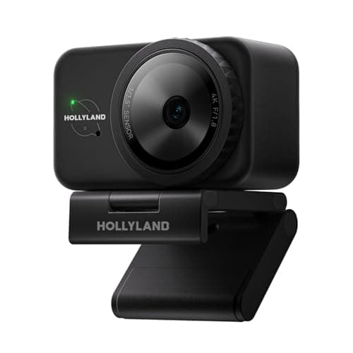 Hollyland Lyra Webcam UHD 4K Webcam for PC, 1/1.5" Sensor, Auto Framing, PDAF, Control for Live Streaming, Video Calls, Gaming, Works with Zoom, Teams, Twitch & More