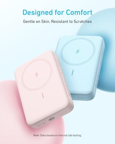 Anker Zolo Magnetic Power Bank, Compact 10,000mAh Wireless Portable Charger with 30W Max Fast Charging, Skin-Friendly and Durable Battery Pack, for iPhone 16/15/14 Series, AirPods, and More 5