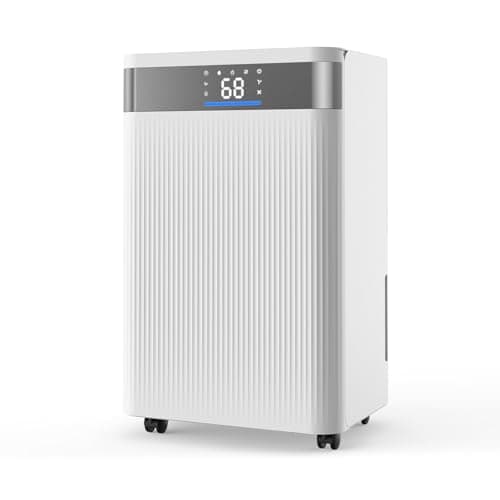 VEVOR 35 Pints Dehumidifier for Home & Basement, 2500 Sq.Ft Coverage, Drain Hose for Commercial & Industrial Use, Smart Humidity Control, Low Noise for Large Rooms, Warehouses, Bedrooms & Storage