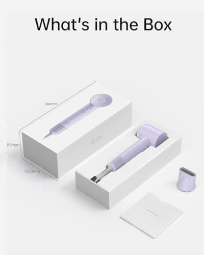 Laifen SE Lite Hair Dryer, Negative Ionic Blow Dryer with 100,000 RPM Brushless Motor for Fast Drying, High-Speed Low Noise Thermo-Control Hairdryer with Lightweight Design for Home/Portable Travel 9