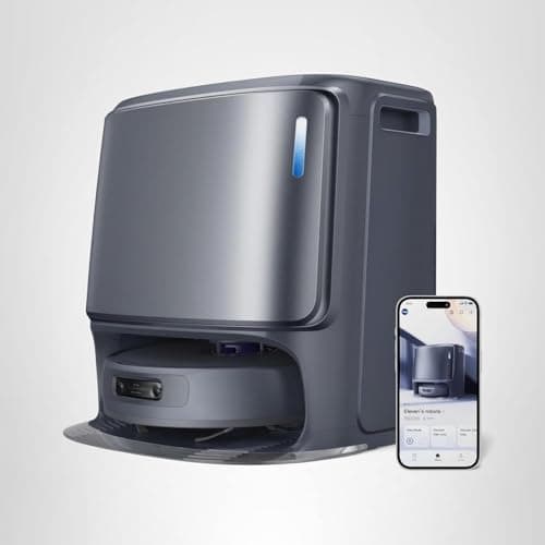 NARWAL Freo Z Ultra Robot Vacuum and Mop Combo, Dual RGB Cameras and Chips, AI Avoidance, 12000Pa Suction, Real-Time Decisions, Adaptive Hot-Water Self Wash & Self Emptying, Pet Hair, Quiet, Grey 9