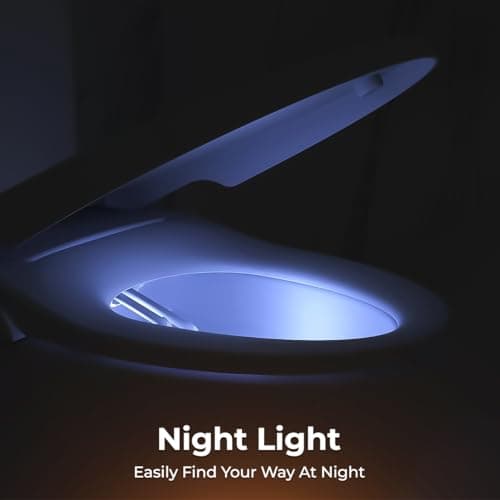 GenieBidet Electric Bidet Toilet Seat - Self Cleaning Heated Elongated Design and Wireless Remote Control - Unlimited Warm Water - Convenient Heated Boilet Seat with Bidet- EB-4000e 7