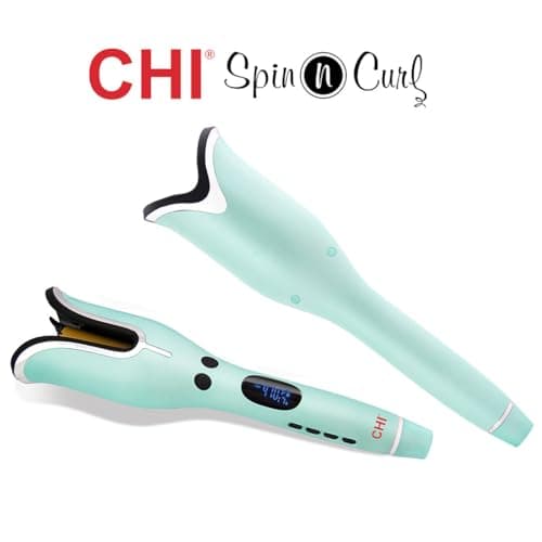 CHI Spin N Curl 1″ Ceramic Rotating Curling Iron, Mint Green, Adjustable Preset Heat Settings for All Hair Types, Salon-Quality Curls & Waves, Auto Shut-Off, Tangle Protection 6