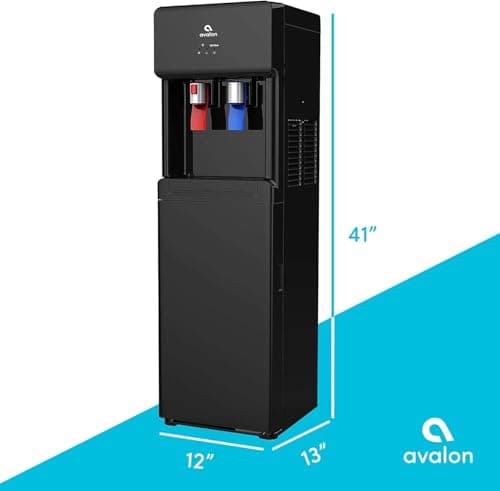 Avalon A6BLWTRCLRBLK Touchless Bottom Loading Cooler Dispenser-Hot & Cold Water, Child Safety Lock, Innovative Slim Design, Holds 3 or 5 Gallon Bottles-UL-Black 7