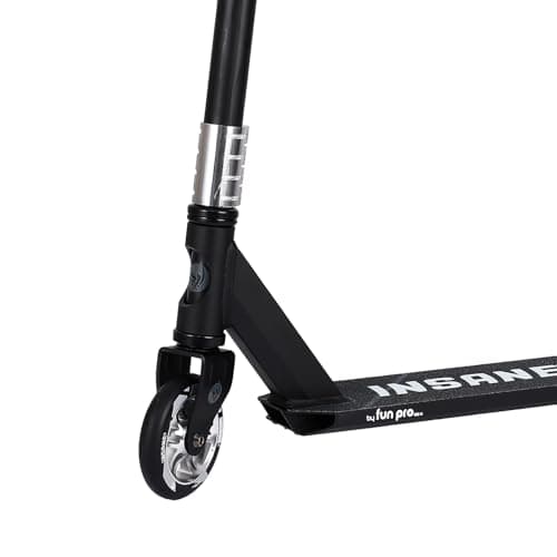 Pro Stunt Kick Scooter with Freestyle BMX Handlebars, Trick Scooter, with 110mm Wheels & ABEC-9 and 88A high Elastic PU Wheels with Aluminum hubs(Black) 5