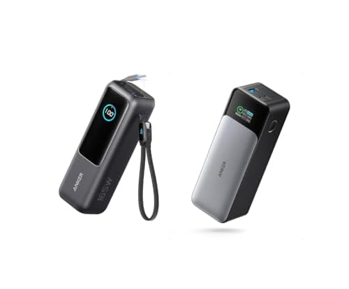 Anker Laptop Power Bank 25K 165W with Built-in USB-C & Retractable Cable 737 Power Bank Gen 2 B2C - UN Black Iteration 1