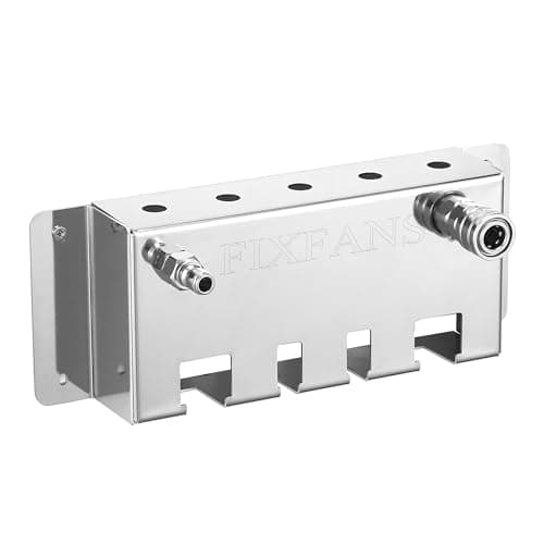 FIXFANS Pressure Washer Foam Cannon Holder, Power Washer Gun Snow Foam Lance 1/4" Quick Connect Tool Organizer, Wall Mounted Nozzle Tips and Wand Extension Kit Storage Rack of Car Wash Accessories