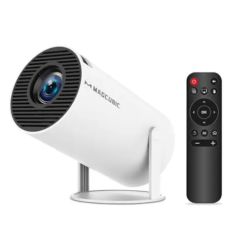 Magcubic Mini Portable Projector - 4K & 1080P Support, WiFi6 & Bluetooth 5.4, Auto Horizontal Correction, 180 Rotatable, Outdoor Movie Compatible with Phone