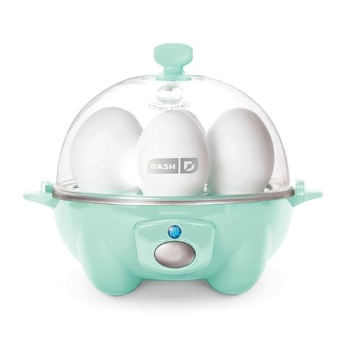 Dash Rapid Egg Cooker - Boiler, Poacher & Steamer - Includes Measuring & Recipe Guide - Dishwasher Safe - Holds 7 Eggs, Aqua