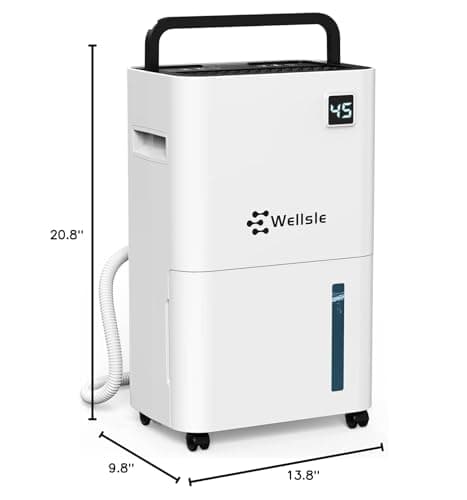 Dehumidifiers for Home, 50 Pint Dehumidifier for Basement, Bedroom, Bathroom with Drain Hose - Smart Quiet Dehumidifier with 24HR Timer - 3 Working Modes 8